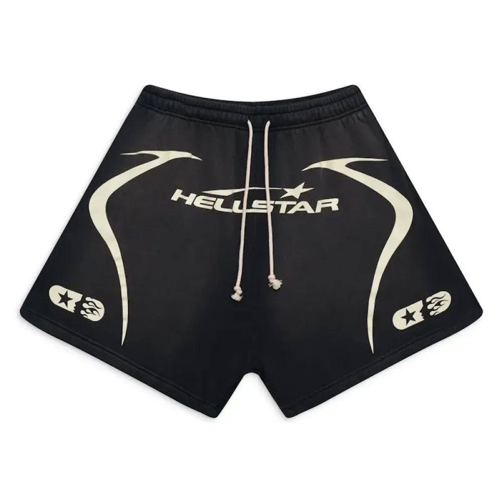 Hellstar Warm Up Shorts Black