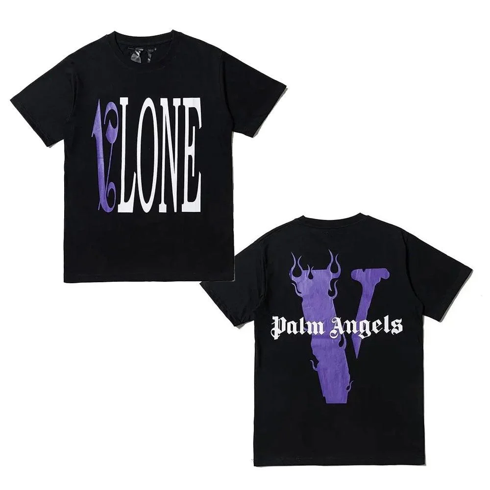 Vlone x Palm Angels T-Shirt Purple/Black