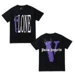 Vlone x Palm Angels T-Shirt Purple/Black