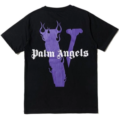 Vlone x Palm Angels T-Shirt Purple/Black 02