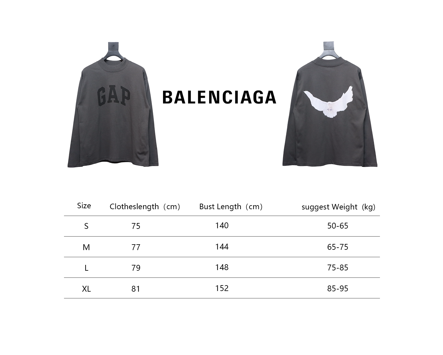 YEEZY x GAP x BALENCIAGA GREY Hoodie CK20241225