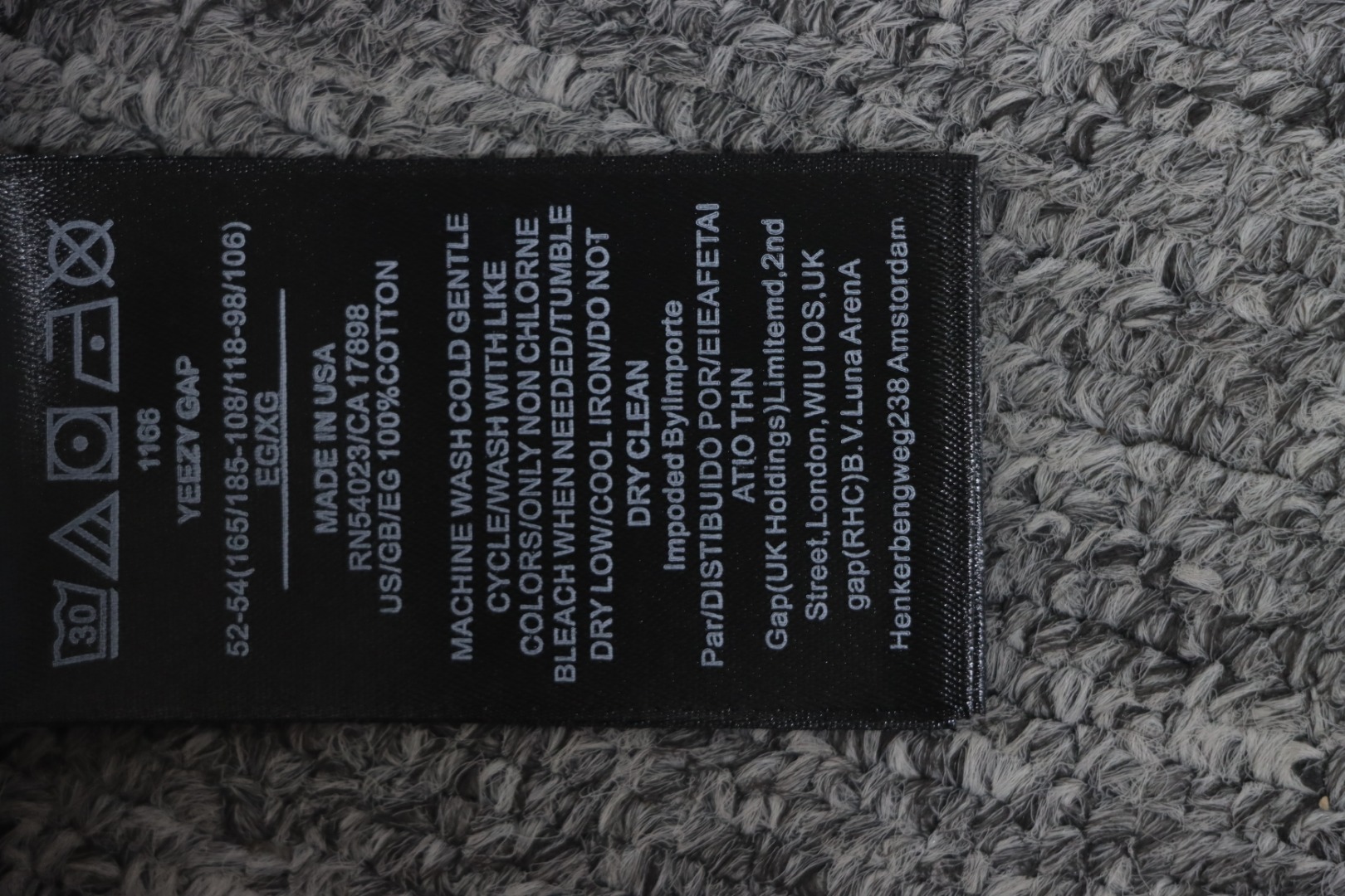 YEEZY x GAP x BALENCIAGA GREY Hoodie CK20241225