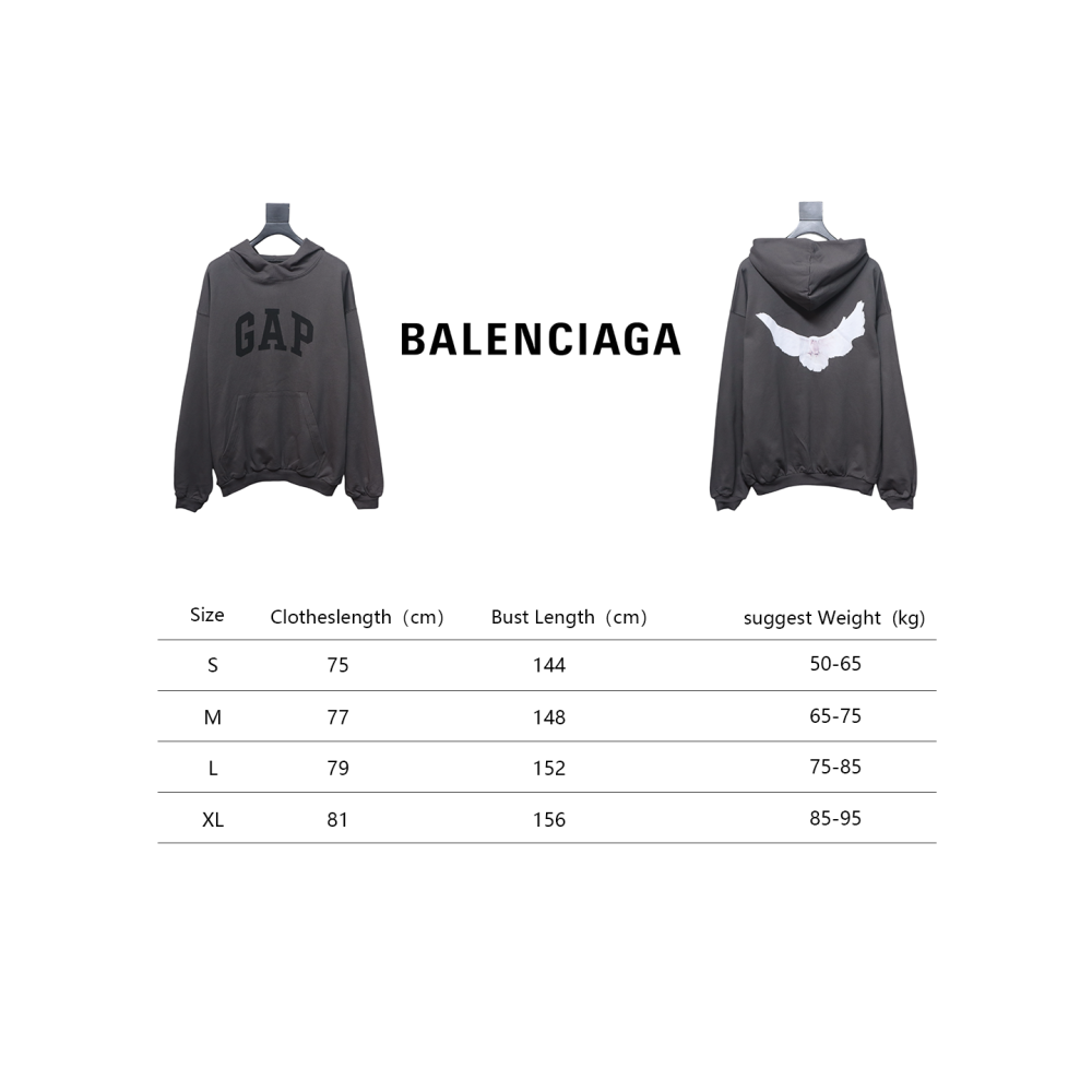 YEEZY x GAP x BALENCIAGA Hoodie Dark Gray CK20241225