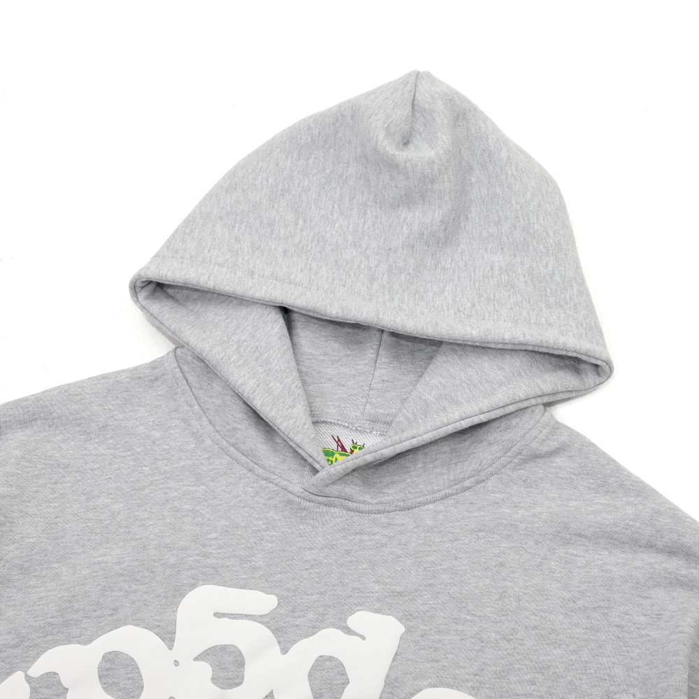 Sp5der Beluga Hoodie Heather Grey YZ EG915