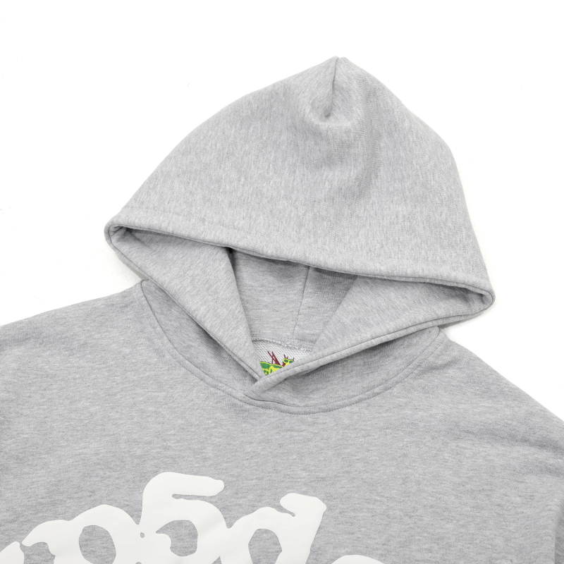 Sp5der Beluga Hoodie Heather Grey YZ EG915