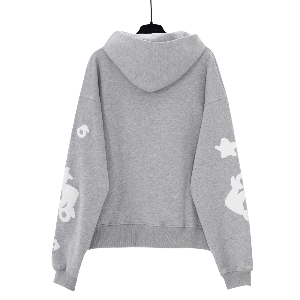 Sp5der Beluga Hoodie Heather Grey YZ EG915