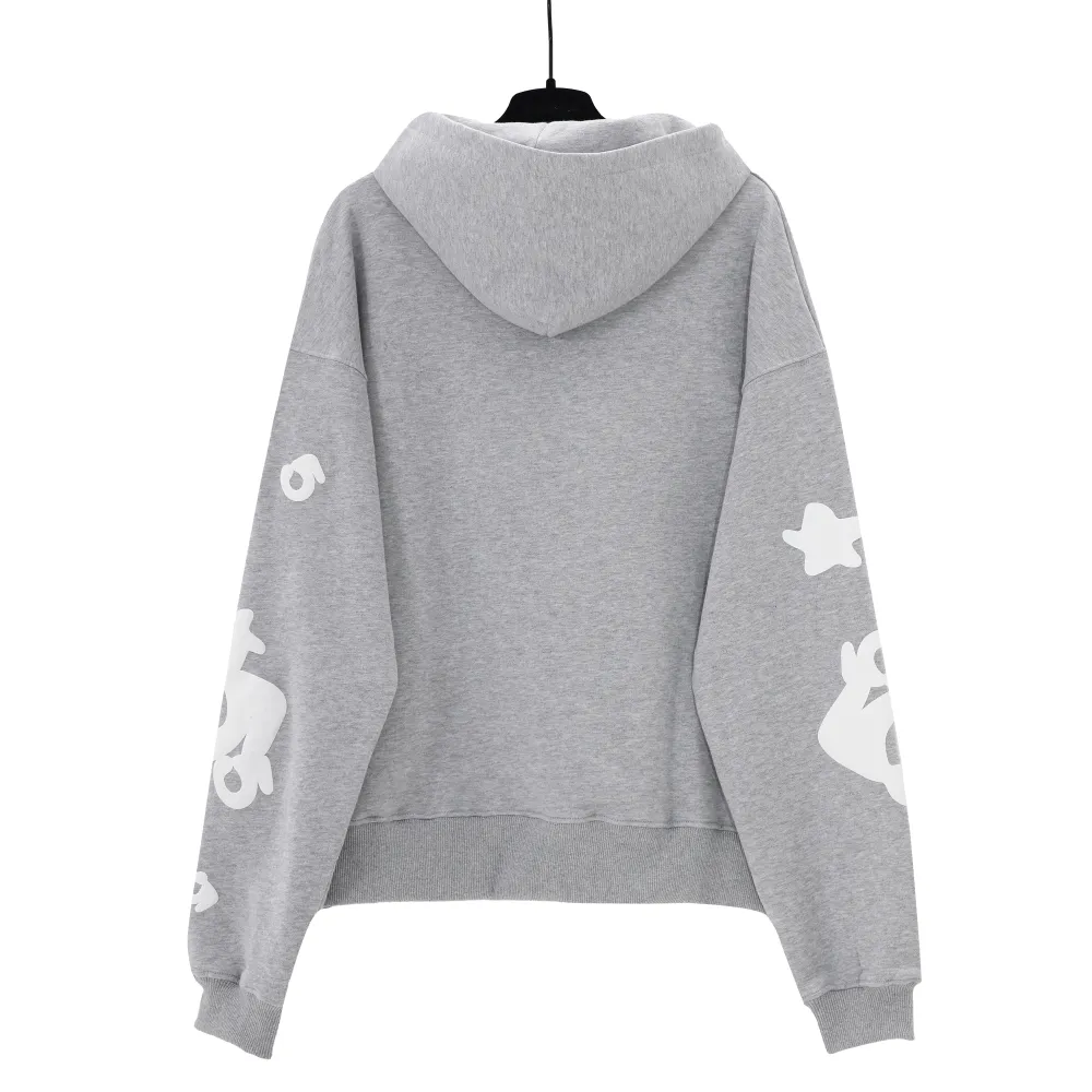 Sp5der Beluga Hoodie Heather Grey YZ EG915