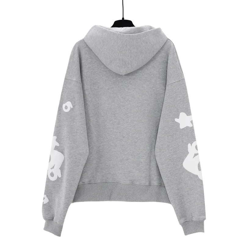 Sp5der Beluga Hoodie Heather Grey YZ EG915