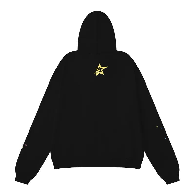 Sp5der P*NK Hoodie Black YZ EG912