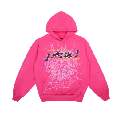 Sp5der P*NK Hoodie Pink YZ EG912 01