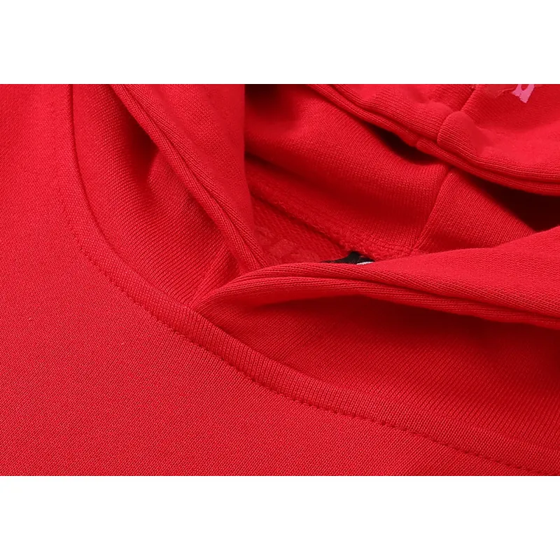 Sp5der Worldwide Red Angel Number 555 Hoodie Red YZ EG922