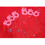 Sp5der Worldwide Red Angel Number 555 Hoodie Red YZ EG922
