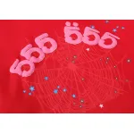 Sp5der Worldwide Red Angel Number 555 Hoodie Red YZ EG922
