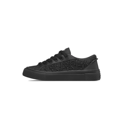 Dior B33 Sneaker Black Smooth Calfskin Oblique Raised Embroidery 3SN303ZYQ_H900 01