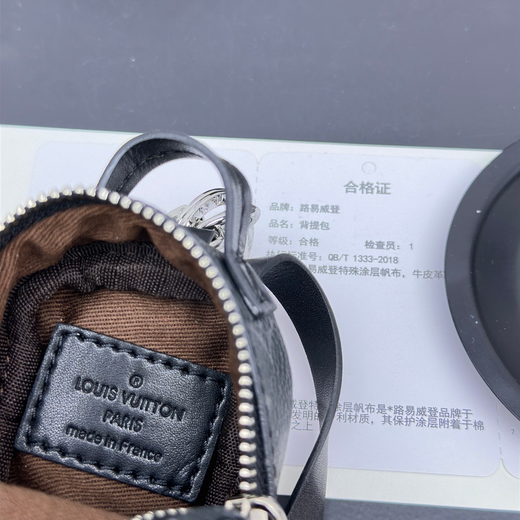 [Add One] Louis Vuitton LV Mini Backpack Keychain Pendant Black CK 250698310