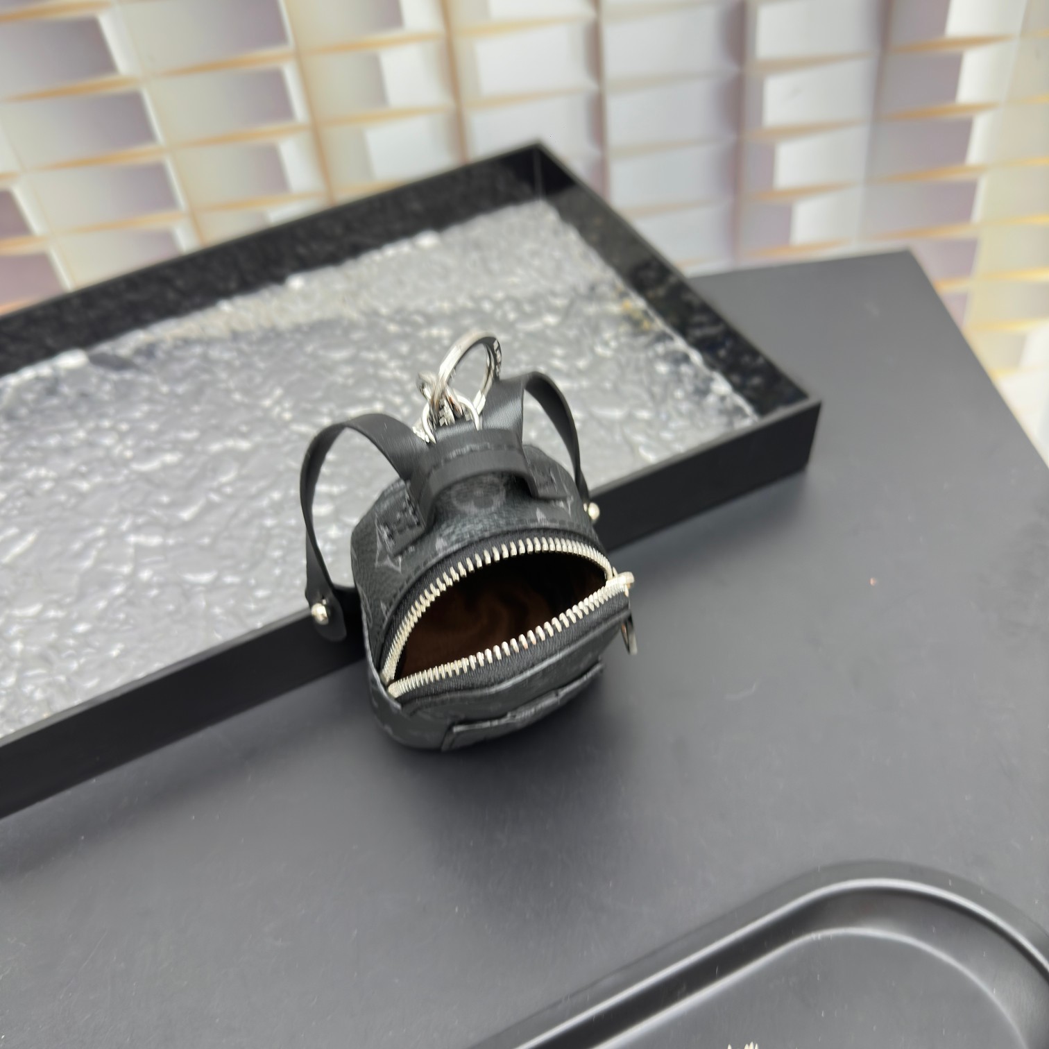 [Add One] Louis Vuitton LV Mini Backpack Keychain Pendant Black CK 250698310