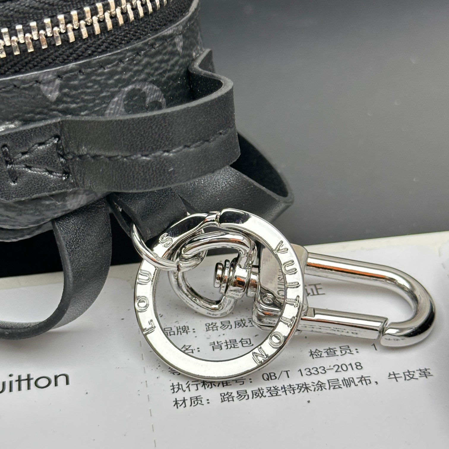 [Add One] Louis Vuitton LV Mini Backpack Keychain Pendant Black CK 250698310