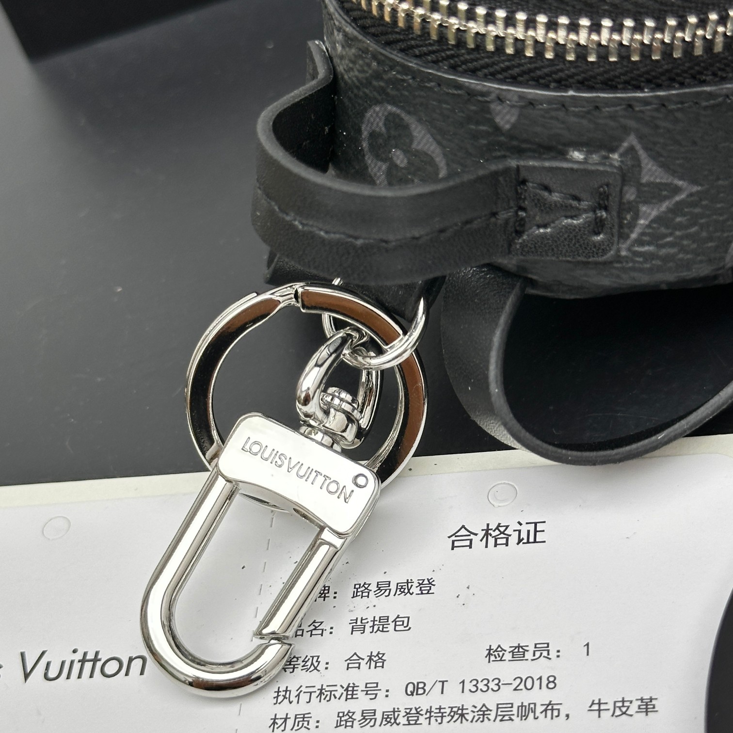 [Add One] Louis Vuitton LV Mini Backpack Keychain Pendant Black CK 250698310