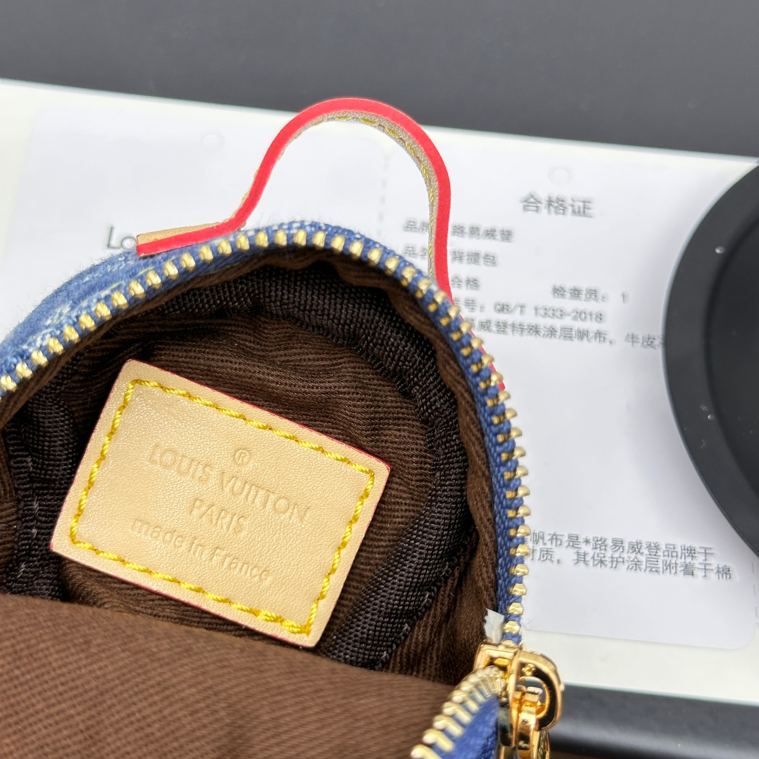 [Add One] Louis Vuitton LV Mini Backpack Keychain Pendant Blue CK 250698310