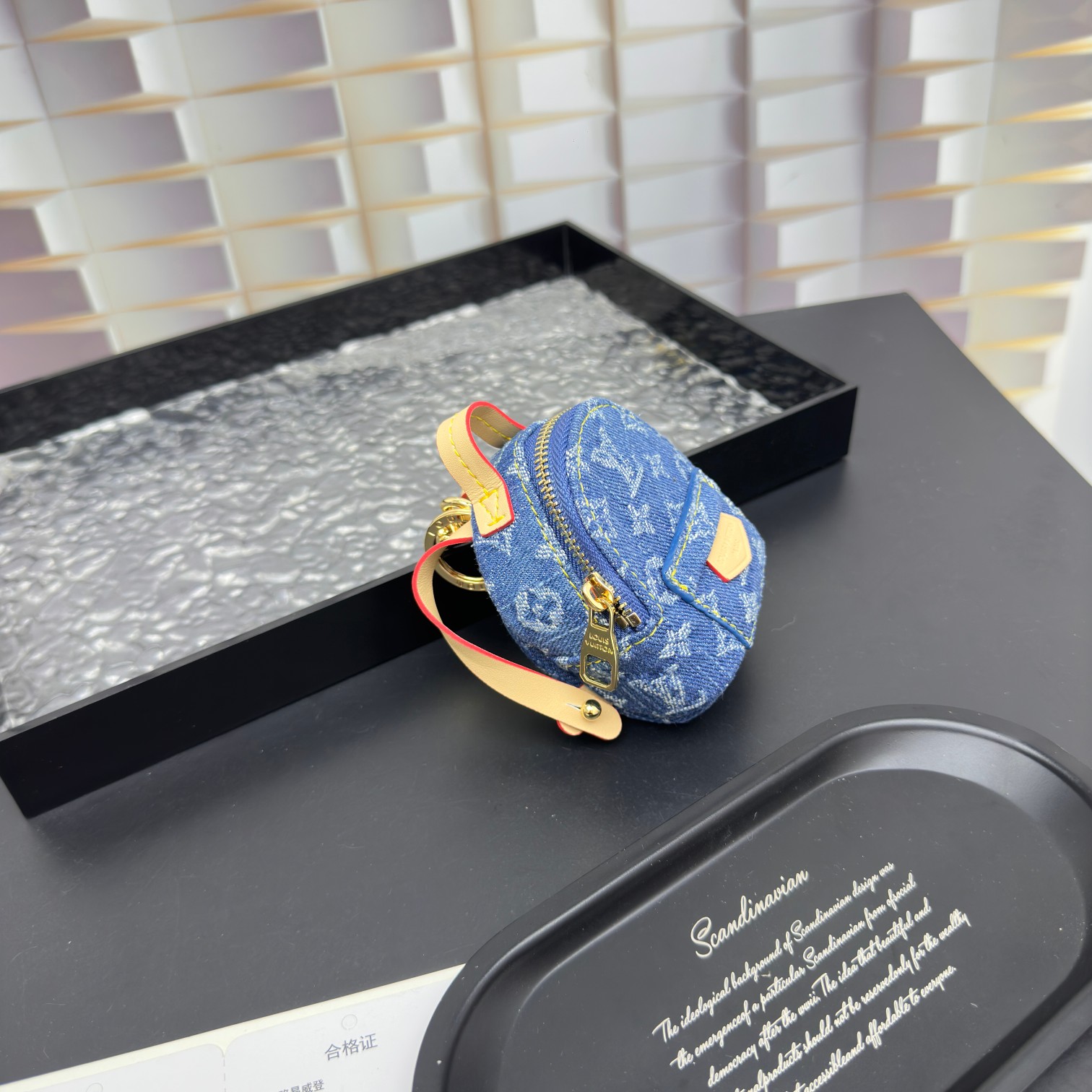 [Add One] Louis Vuitton LV Mini Backpack Keychain Pendant Blue CK 250698310