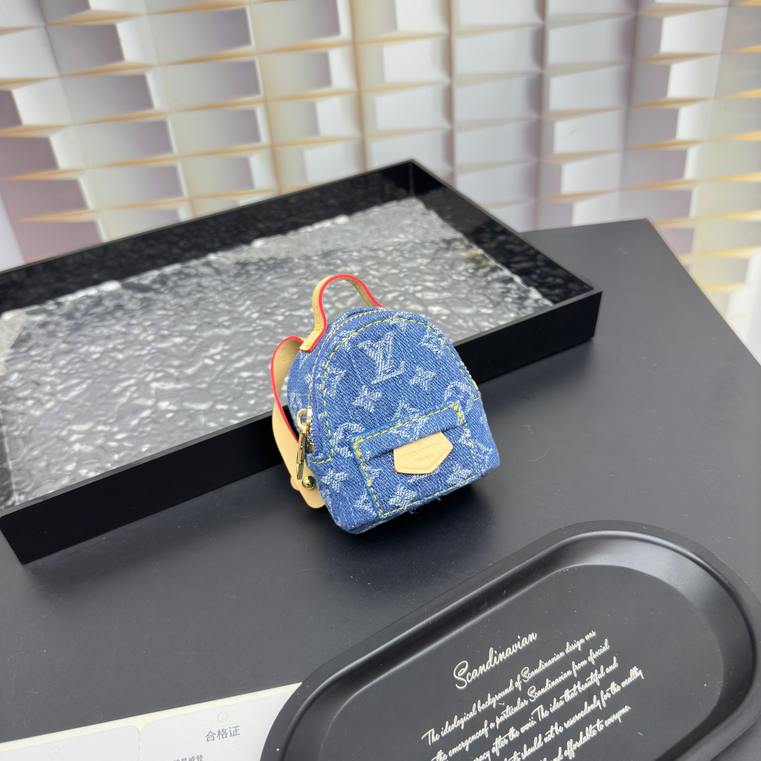 [Add One] Louis Vuitton LV Mini Backpack Keychain Pendant Blue CK 250698310