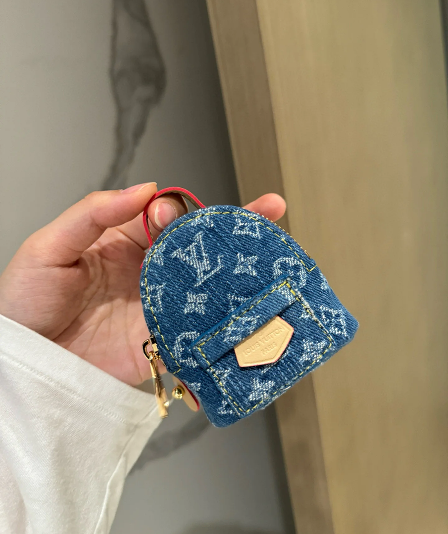 [Add One] Louis Vuitton LV Mini Backpack Keychain Pendant Blue CK 250698310