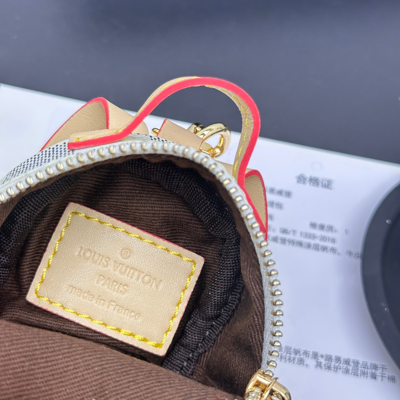 [Add One] Louis Vuitton LV Mini Backpack Keychain Pendant Khaki CK 250698310