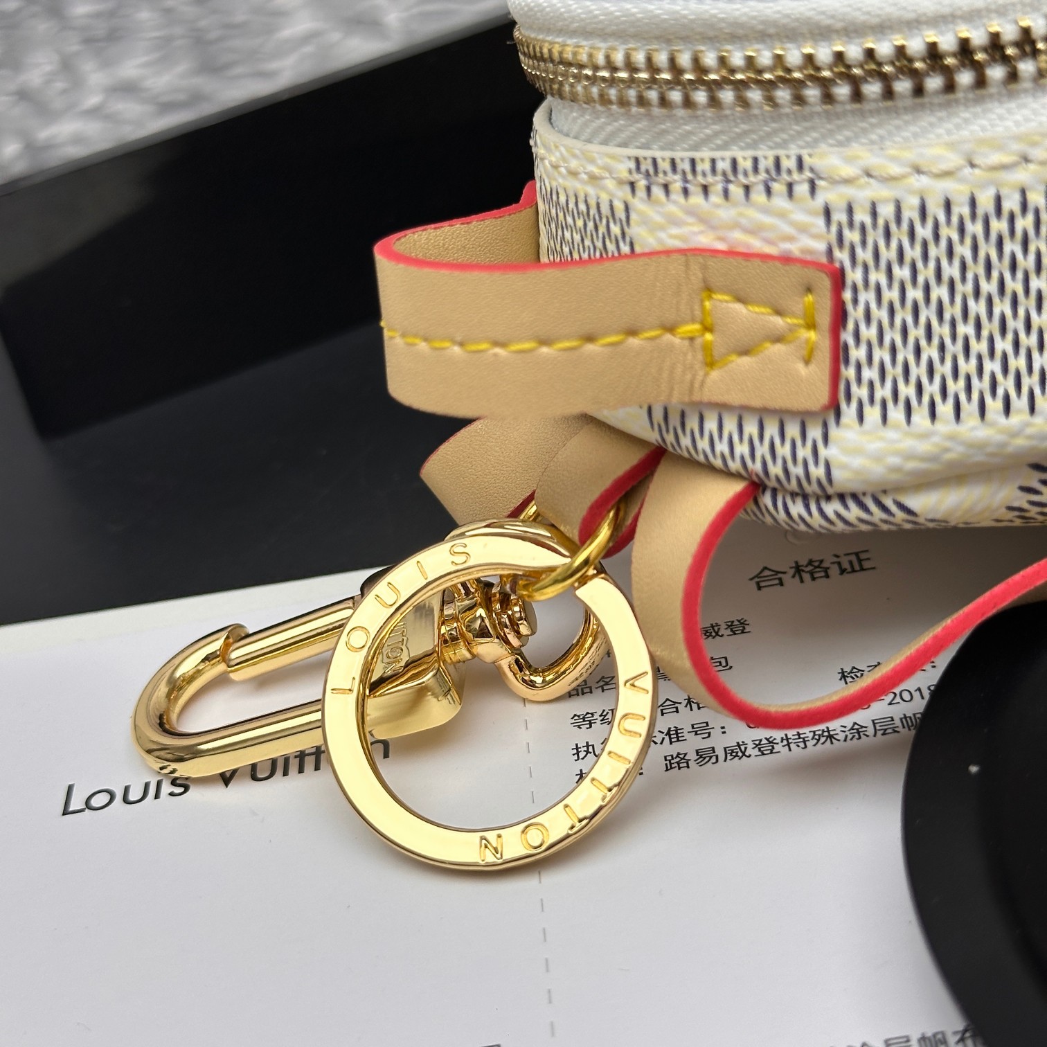 [Add One] Louis Vuitton LV Mini Backpack Keychain Pendant Khaki CK 250698310