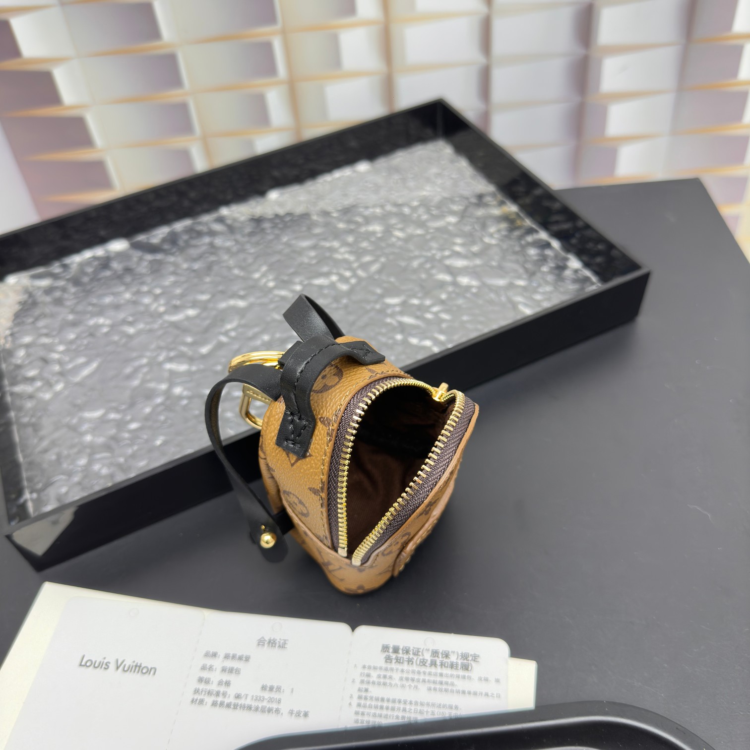 [Add One] Louis Vuitton Party Palm Springs Keychain Monogram Brown CK 250698310