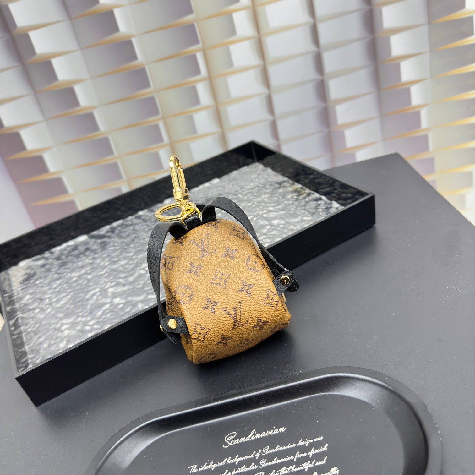 [Add One] Louis Vuitton Party Palm Springs Keychain Monogram Brown CK 250698310