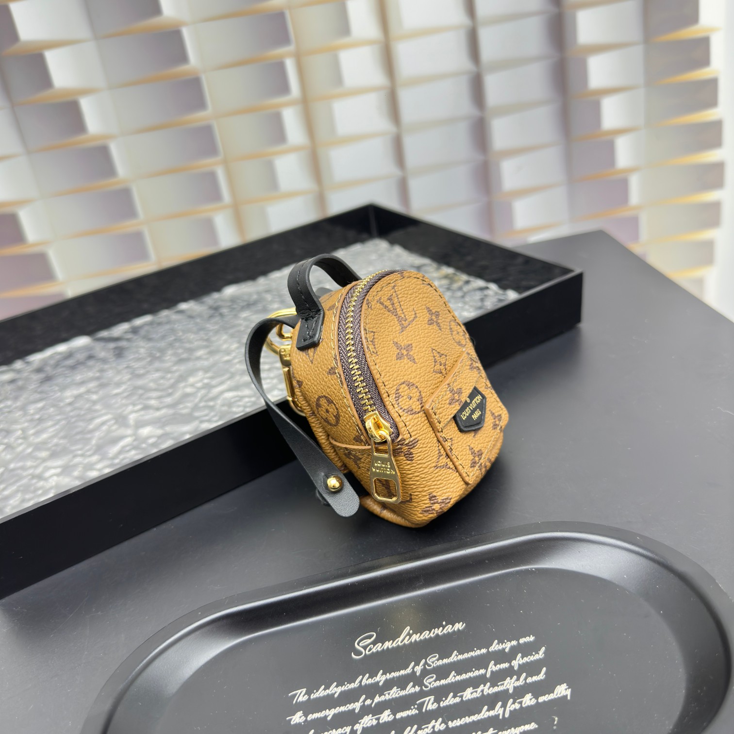 [Add One] Louis Vuitton Party Palm Springs Keychain Monogram Brown CK 250698310