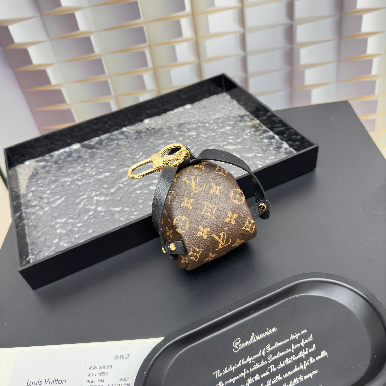[Add One] Louis Vuitton Party Palm Springs Keychain Monogram Canvas CK 250698310