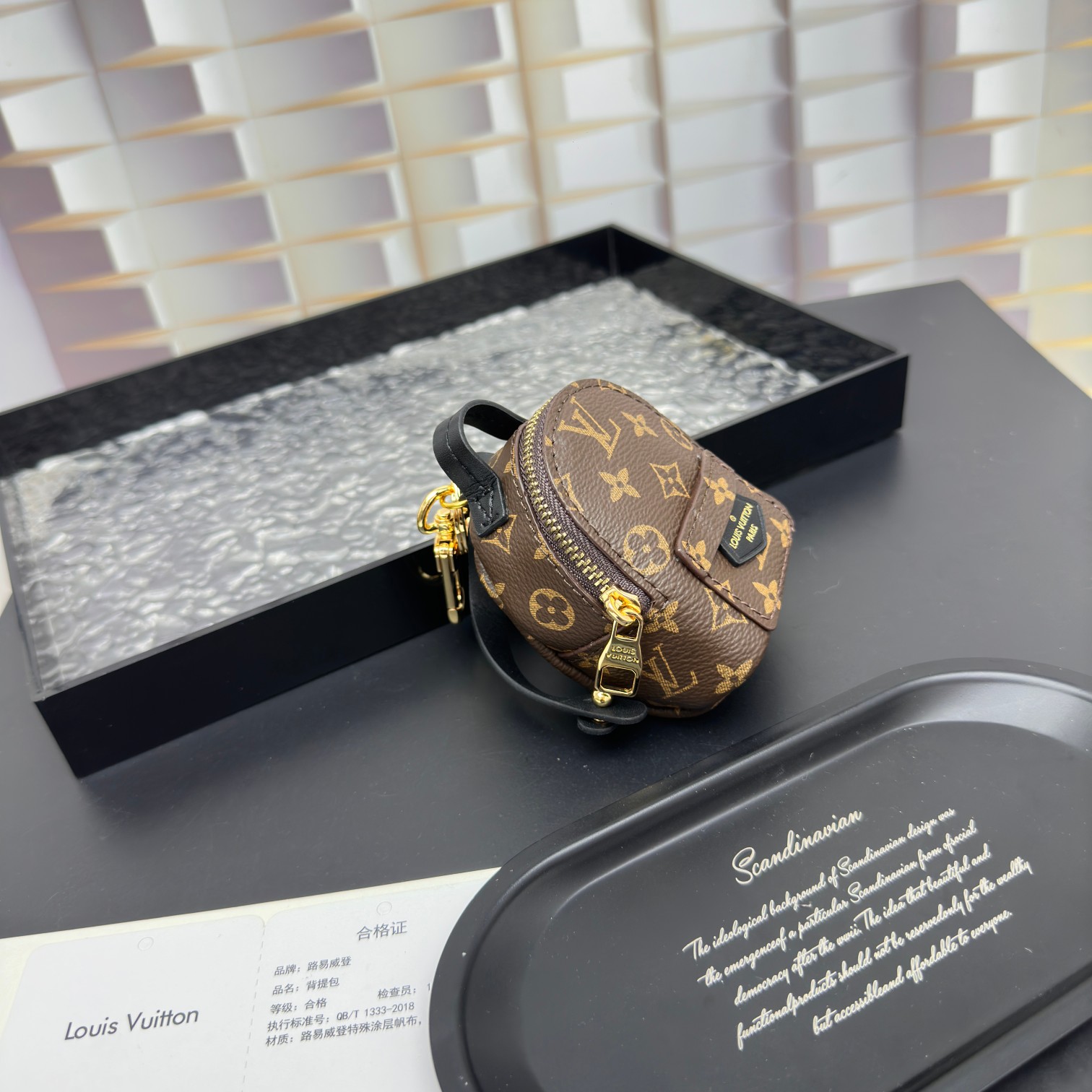 [Add One] Louis Vuitton Party Palm Springs Keychain Monogram Canvas CK 250698310