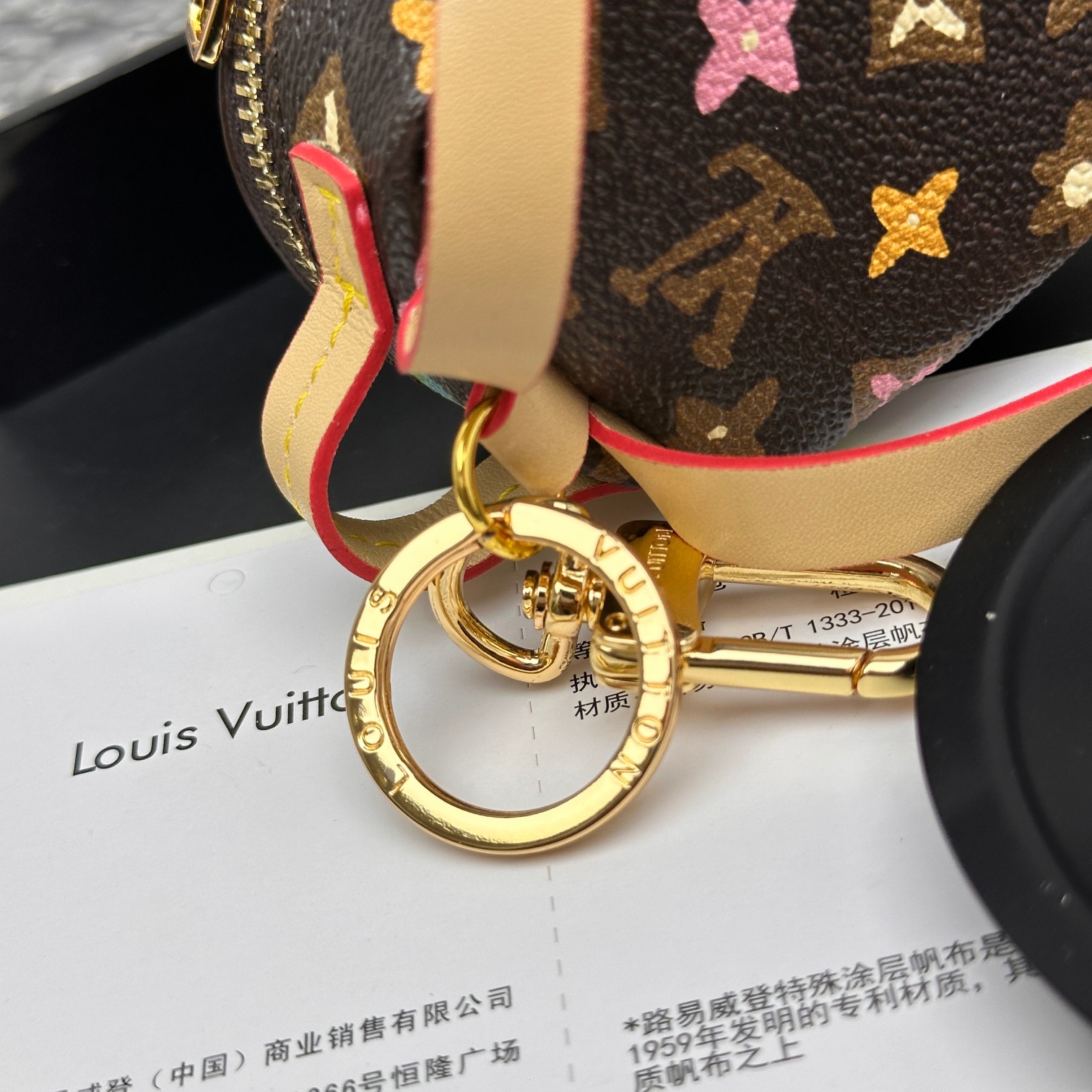 [Add One] Louis Vuitton Party Palm Springs Keychain Monogram Craggy CK 250698310