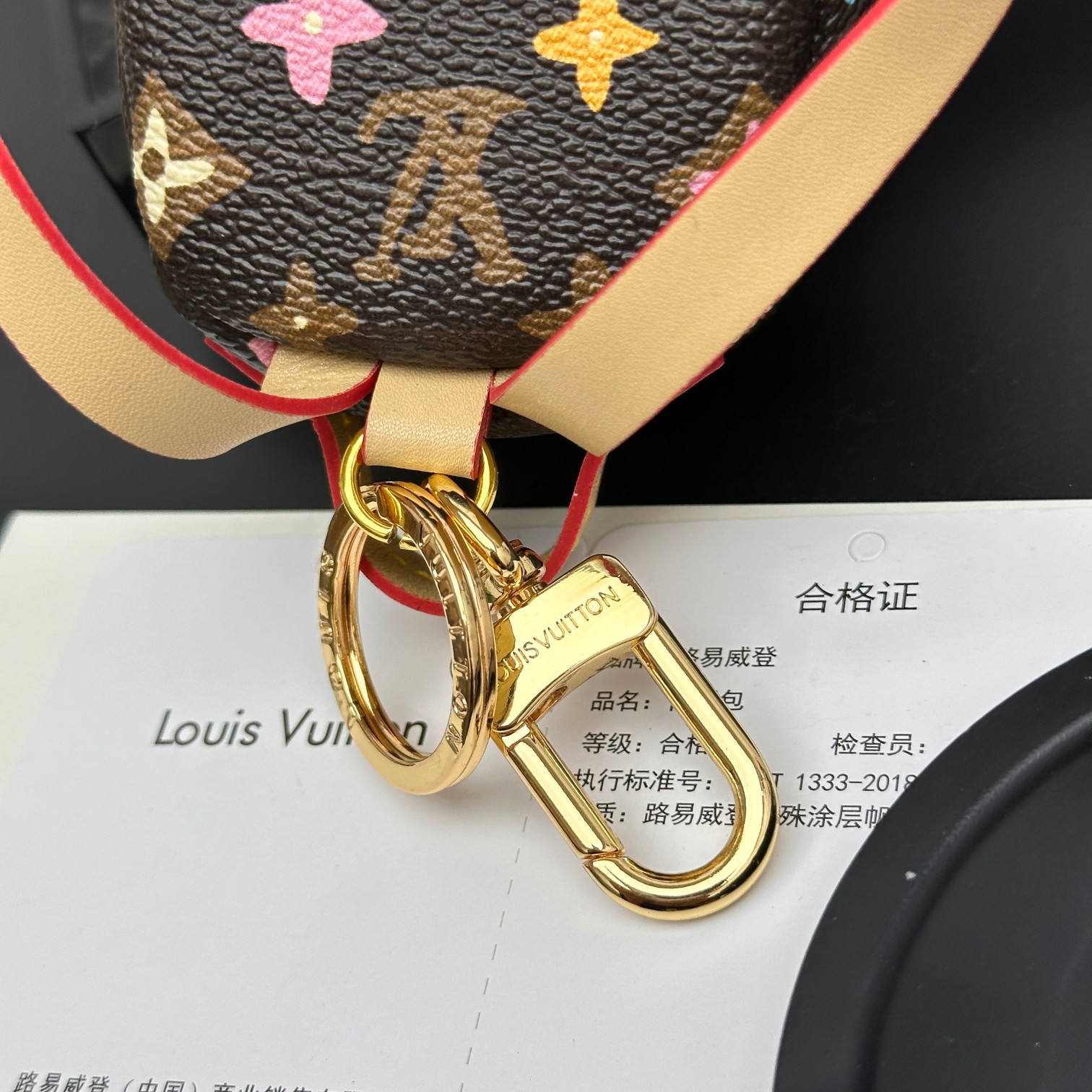 [Add One] Louis Vuitton Party Palm Springs Keychain Monogram Craggy CK 250698310