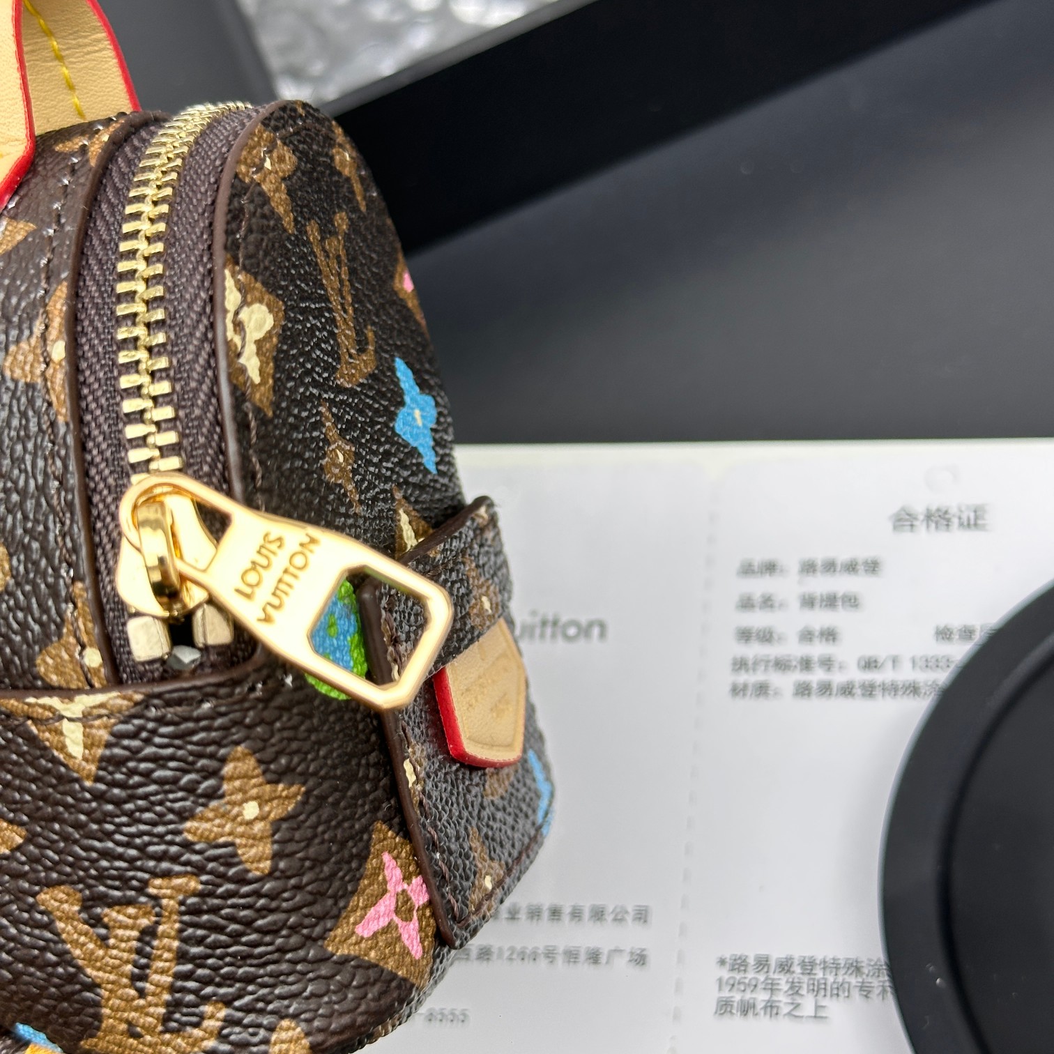 [Add One] Louis Vuitton Party Palm Springs Keychain Monogram Craggy CK 250698310