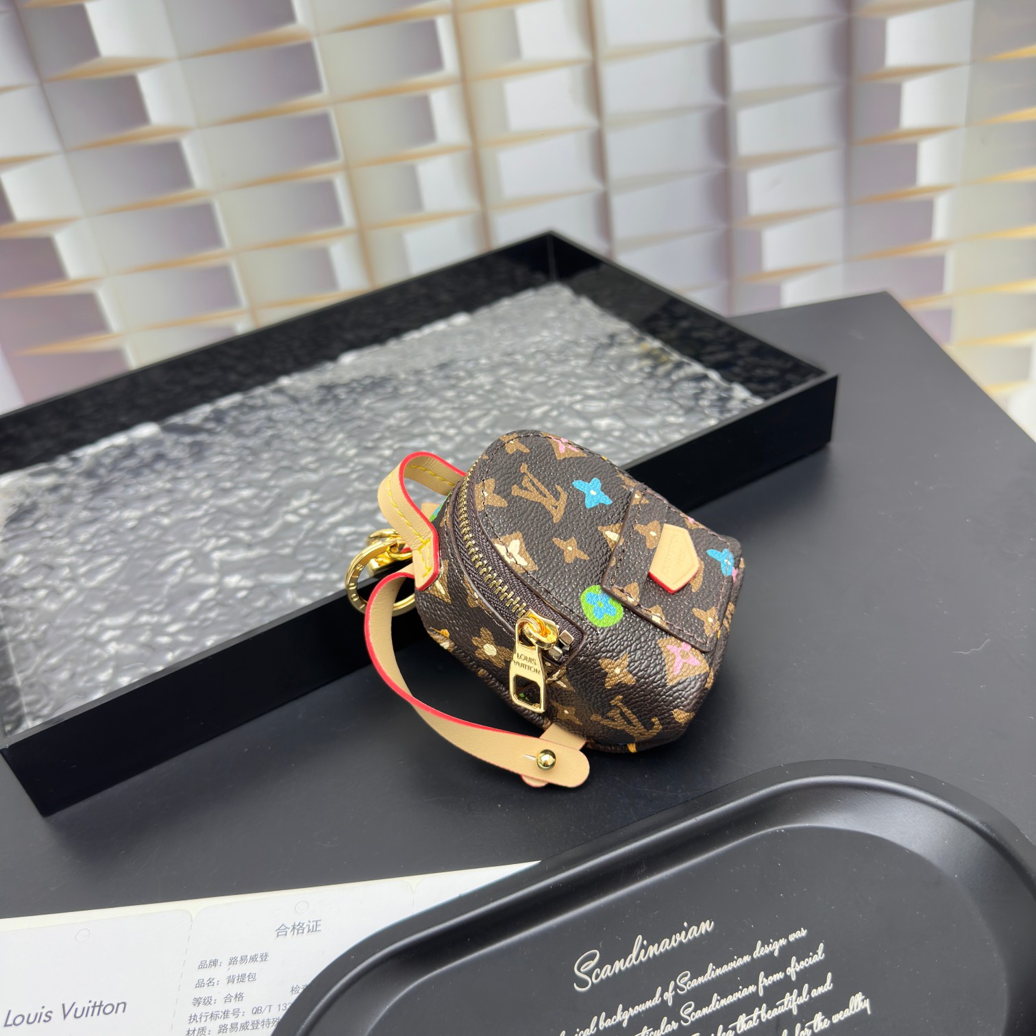 [Add One] Louis Vuitton Party Palm Springs Keychain Monogram Craggy CK 250698310