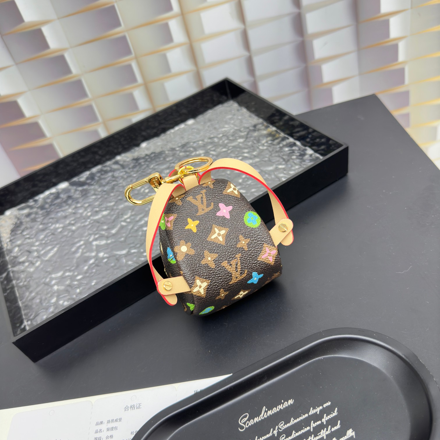 [Add One] Louis Vuitton Party Palm Springs Keychain Monogram Craggy CK 250698310