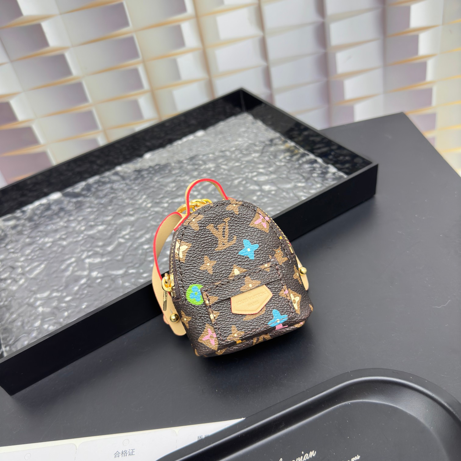 [Add One] Louis Vuitton Party Palm Springs Keychain Monogram Craggy CK 250698310