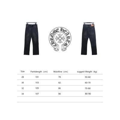Chrome Hearts Leather Cross Black Jean CK 2402023014 02