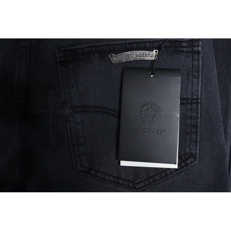 Chrome Hearts Leather Cross Black Jean CK 2402023014