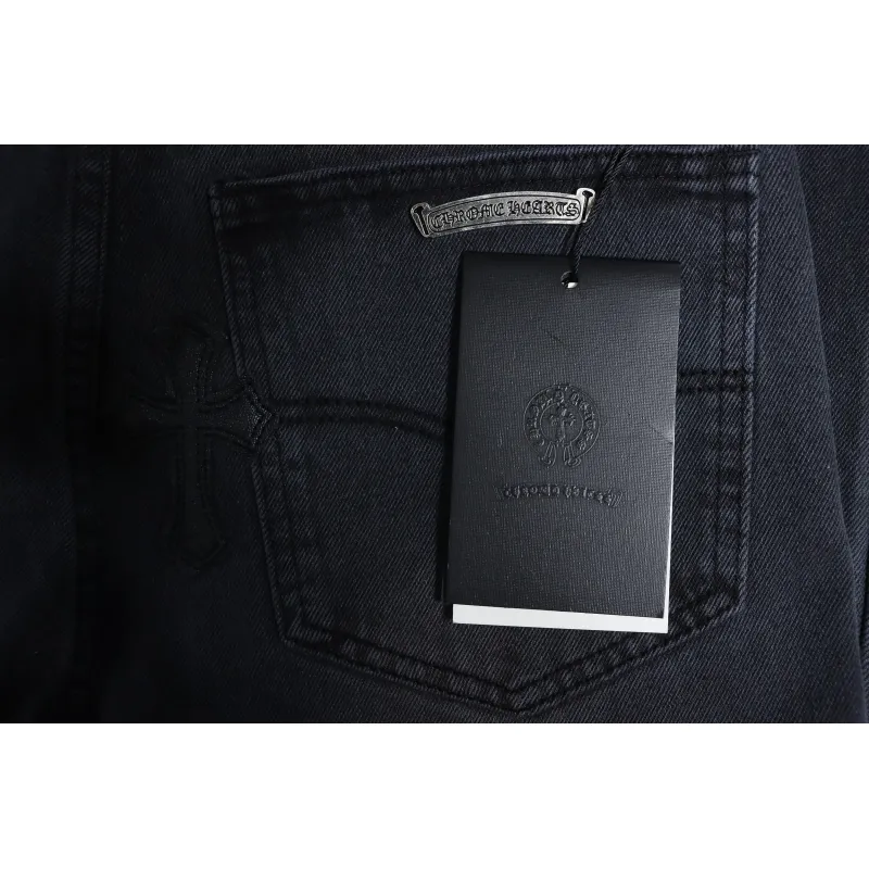 Chrome Hearts Leather Cross Black Jean CK 2402023014