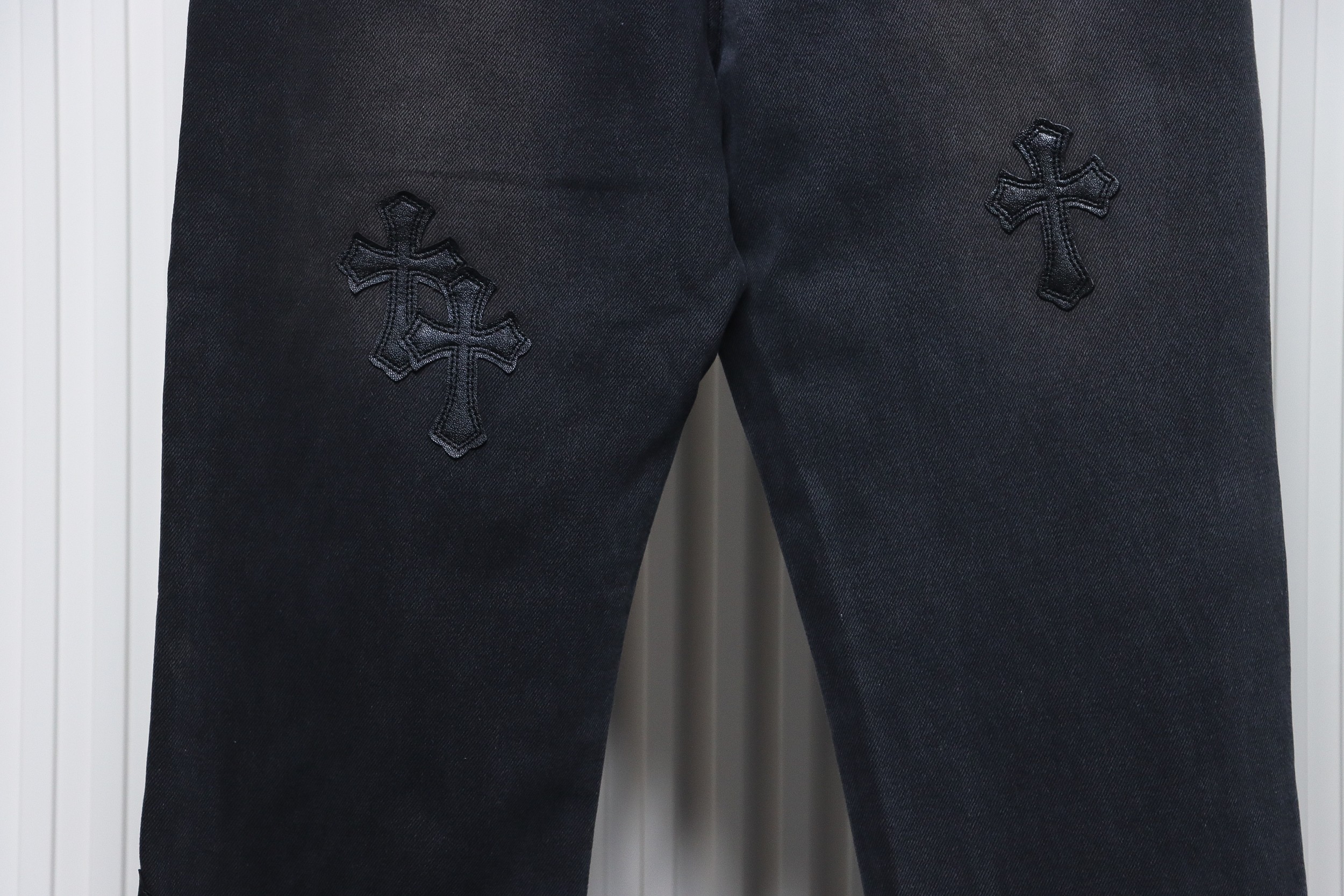 Chrome Hearts Leather Cross Black Jean CK 2402023014