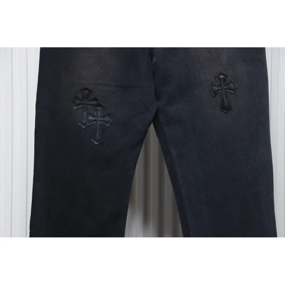 Chrome Hearts Leather Cross Black Jean CK 2402023014