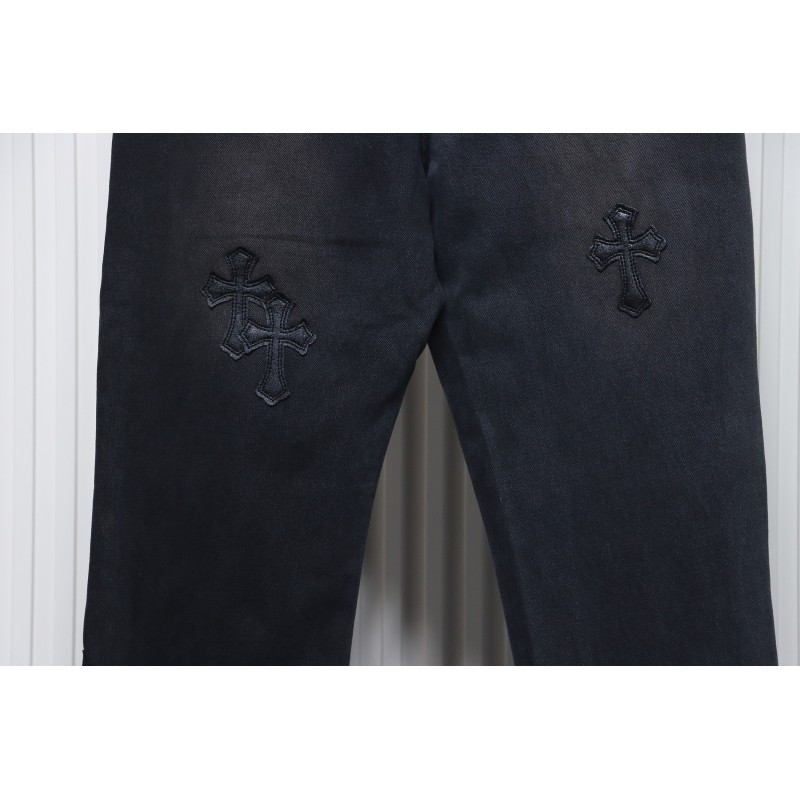 Chrome Hearts Leather Cross Black Jean CK 2402023014