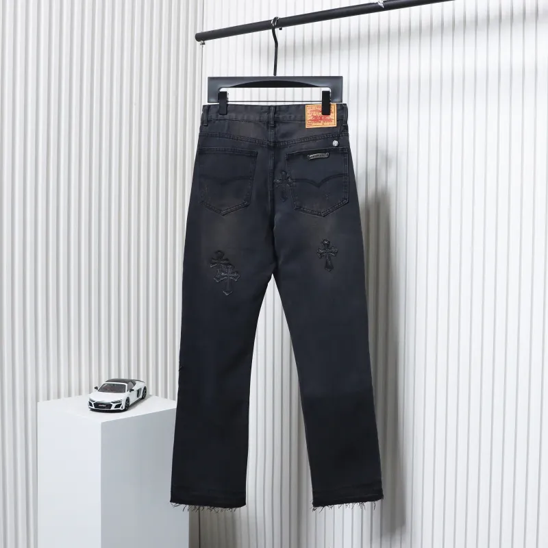 Chrome Hearts Leather Cross Black Jean CK 2402023014