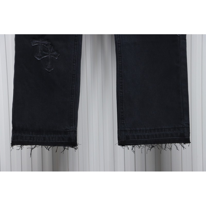 Chrome Hearts Leather Cross Black Jean CK 2402023014