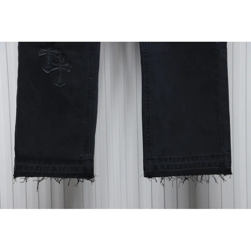Chrome Hearts Leather Cross Black Jean CK 2402023014