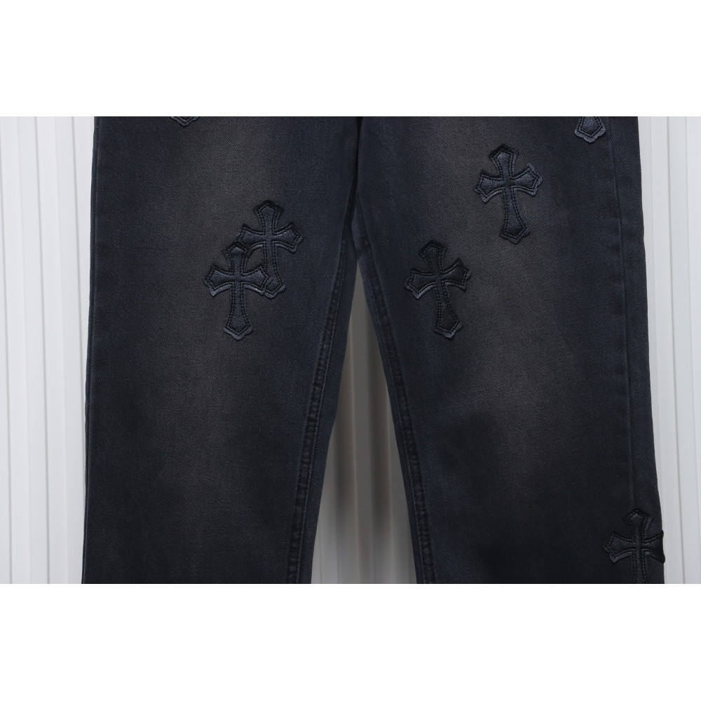 Chrome Hearts Leather Cross Black Jean CK 2402023014