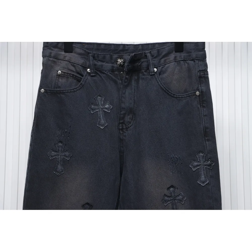 Chrome Hearts Leather Cross Black Jean CK 2402023014